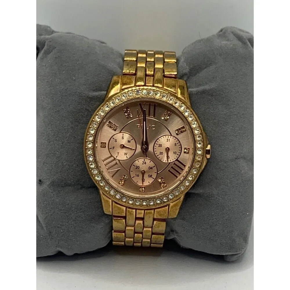 Relic ZR1755 Women Gold Stainless Steel Analog Rose Gold Dial Wrist Watch KL177